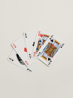 Set of 2 Cheval Natte bridge playing cards, View: above, above, view 4 of 4
