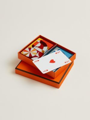 Set of 2 Cheval Natte bridge playing cards, View: front, front, view 3 of 4