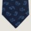 Cabrioles tie, marine/bleu moyen