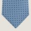 H Maillon tie, ciel/marine/blanc