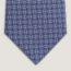 H Maillon tie, denim/blanc/rose