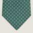 H au Maillon tie 7&nbsp;cm, vert/gris/blanc