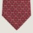 H Jumbo领带, 红色/炭灰色/白色