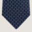 Dancing H tie, marine/azur