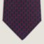 Dancing H tie, marine/rouge, no stock
