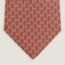 Dancing H tie, orange/blanc