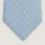 H Gothique tie, ciel/blanc