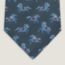 Crazy Poney tie, gris/ciel/rouge