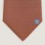La Clef du Bonheur tie, orange/ciel