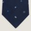 H Paisley tie, marine/blanc/bleu moyen