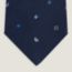 H Paisley tie, marine/blanc/bleu moyen