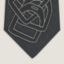 Patch Cuir Etriers decales领带, 炭灰色