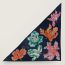 Tulipomanie triangle, marine/corail/multicolore