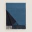 Recto-Verso scarf, marine/bleu turquin