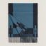 H Passant scarf, bleu turquin/marine