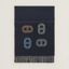 Recto-Verso Maillons Colores scarf, bleu marine/bleu ardoise/multicolore