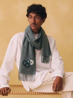 “全景锚链”围巾, 视图: 图片：产品佩戴, worn, 当前为第2张（共3张）
