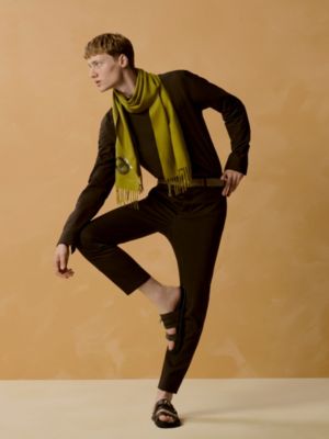 “全景锚链”围巾, 视图: 图片：产品佩戴, worn, 当前为第2张（共3张）