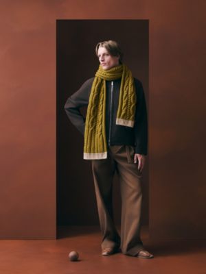 Maillons d'Hiver scarf, View: Worn, worn, view 2 of 3
