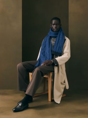 Maillons d'Hiver scarf, View: Worn, worn, view 2 of 3