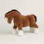 Hermy horse plush, small model, naturel