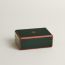 Facettes Lithographie Equestre bridge card box, vert