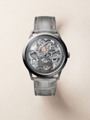 Slim d'Hermès Squelette Lune watch, 39.5&nbsp;mm