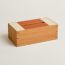 Pleiade en Casaque tissue box, large model, terre battue/craie