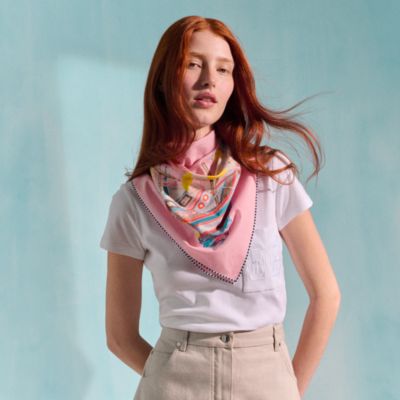 Pink - Scarves 70 - Hermès silk scarves for women | Hermès Carré