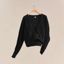 "H" long-sleeve cardigan, noir, no stock