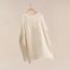 "H" rectangular cape poncho, blanc naturel