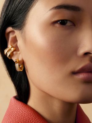 Jockette耳环，小号, 视图: 图片：产品佩戴, worn, 当前为第3张（共3张）