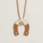 Jockette necklace, large model, gold/nata