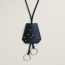 Pegasus Constellation clochette long necklace, navy