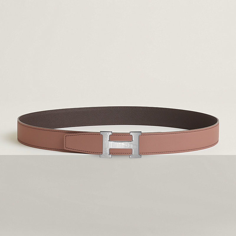 5382 Faubourg belt buckle & Reversible leather strap 32 mm