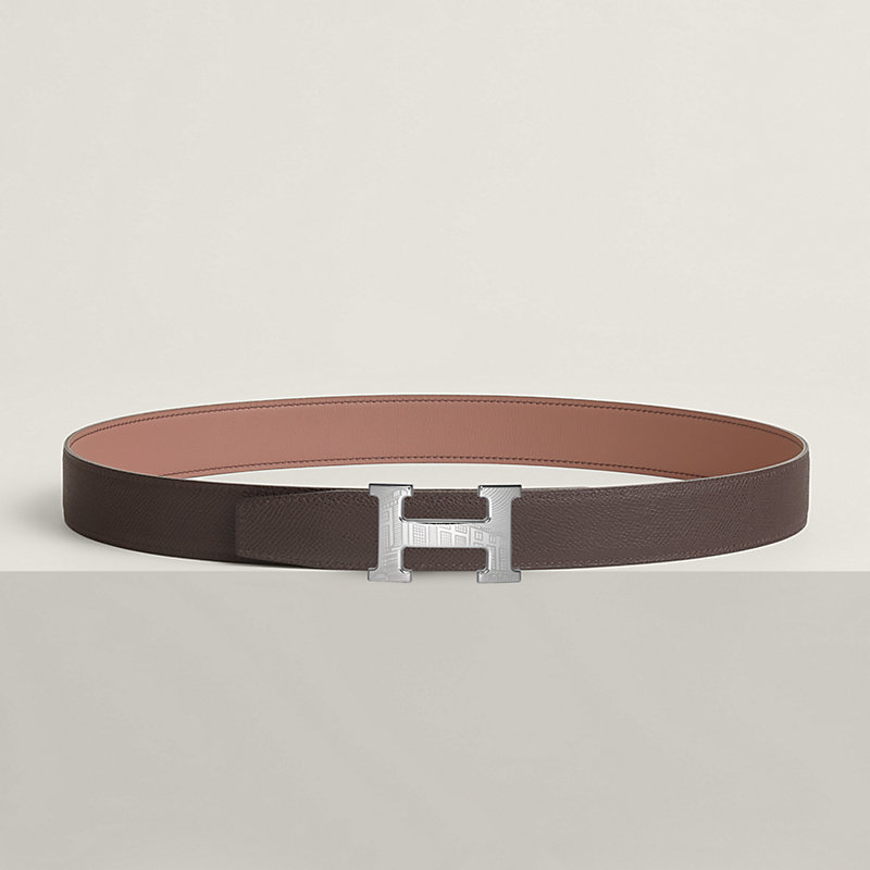 5382 Faubourg belt buckle & Reversible leather strap 32 mm