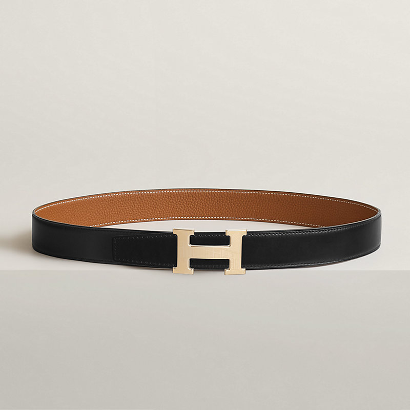 5382 Faubourg belt buckle & Reversible leather strap 32 mm
