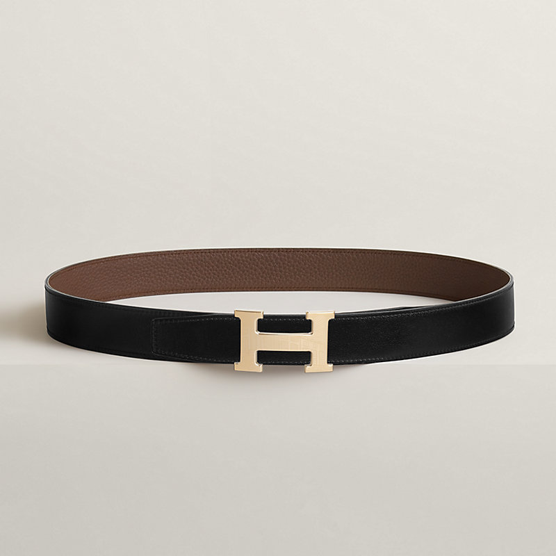 5382 Faubourg belt buckle & Reversible leather strap 32 mm