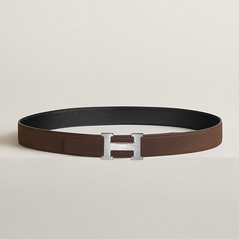 5382 Faubourg belt buckle & Reversible leather strap 32 mm