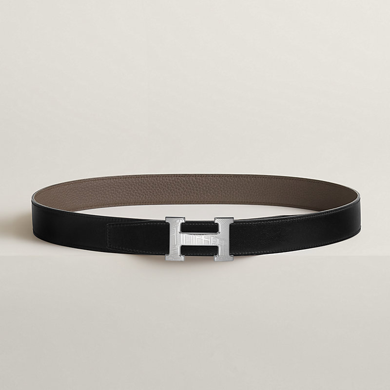 5382 Faubourg belt buckle & Reversible leather strap 32 mm
