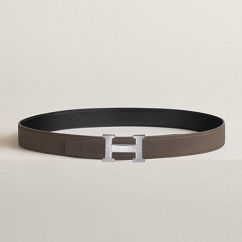 5382 Faubourg belt buckle & Reversible leather strap 32 mm