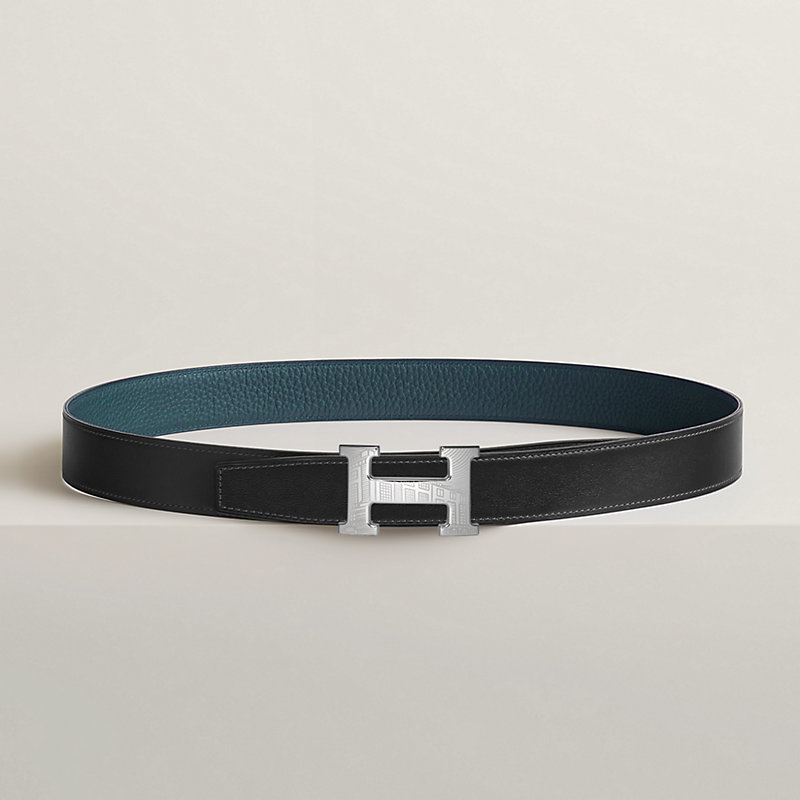 5382 Faubourg belt buckle & Reversible leather strap 32 mm