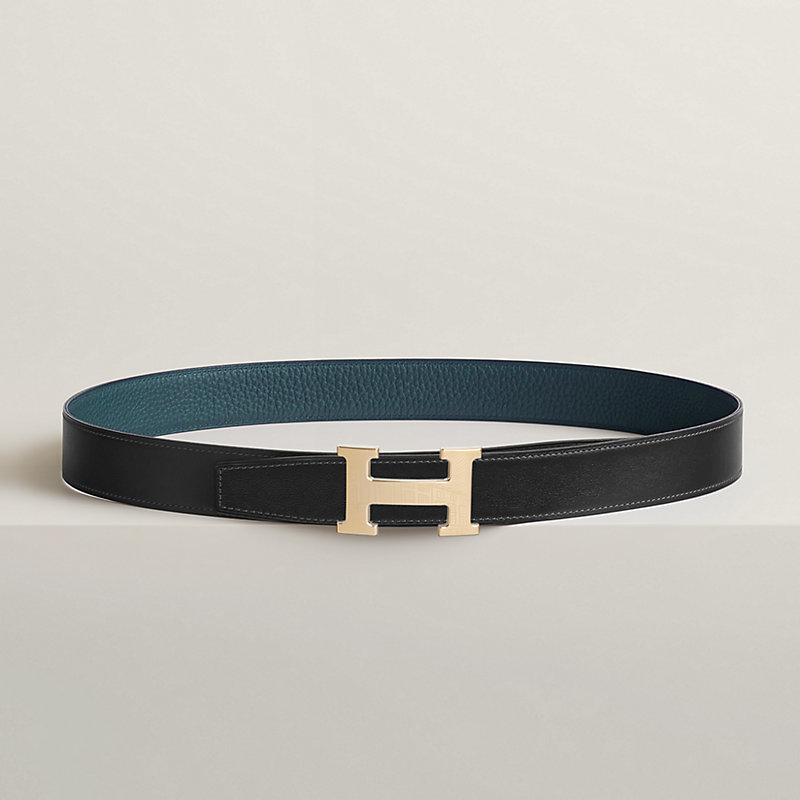 5382 Faubourg belt buckle & Reversible leather strap 32 mm