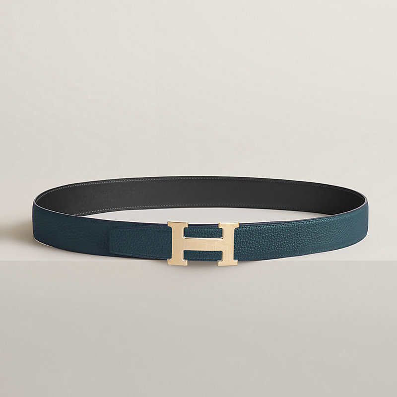 5382 Faubourg belt buckle & Reversible leather strap 32 mm