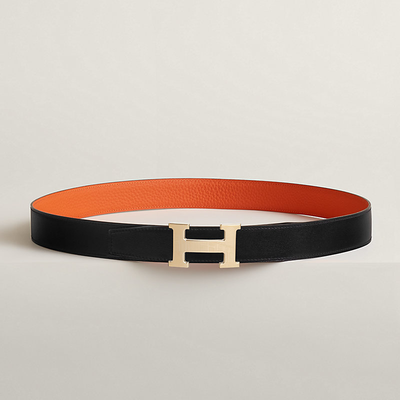 5382 Faubourg belt buckle & Reversible leather strap 32 mm