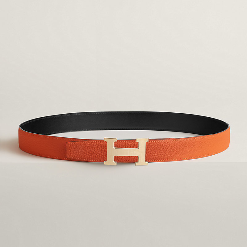 5382 Faubourg belt buckle & Reversible leather strap 32 mm