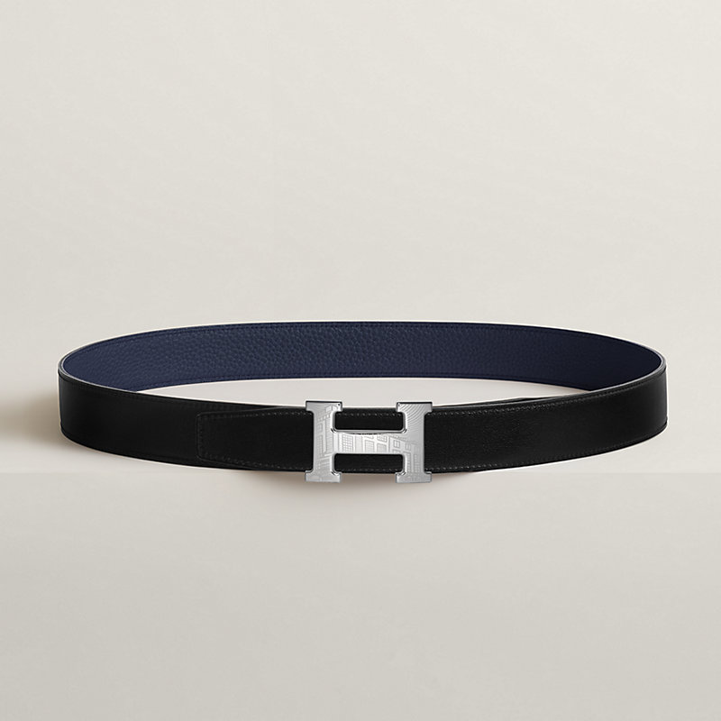 5382 Faubourg belt buckle & Reversible leather strap 32 mm
