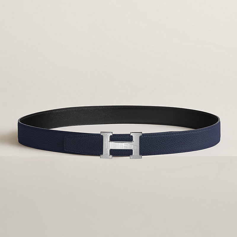 5382 Faubourg belt buckle & Reversible leather strap 32 mm