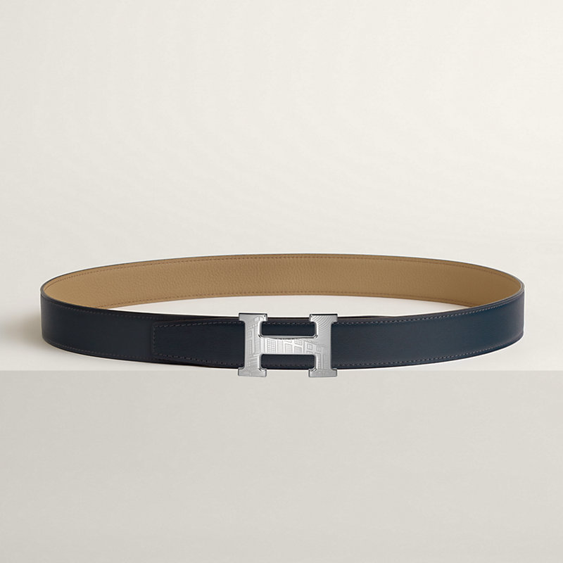 5382 Faubourg belt buckle & Reversible leather strap 32 mm