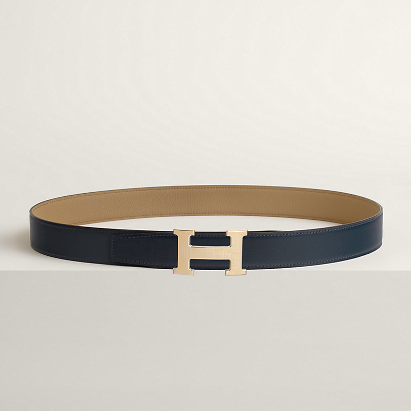 5382 Faubourg belt buckle & Reversible leather strap 32 mm